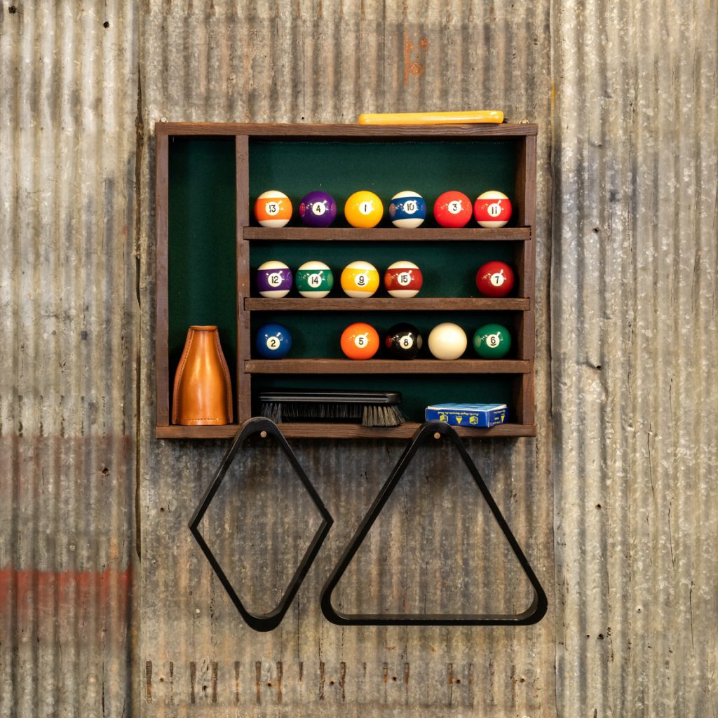 Pool Ball & Accessory Rack Reclaimed Wood Unique & OneofaKind
