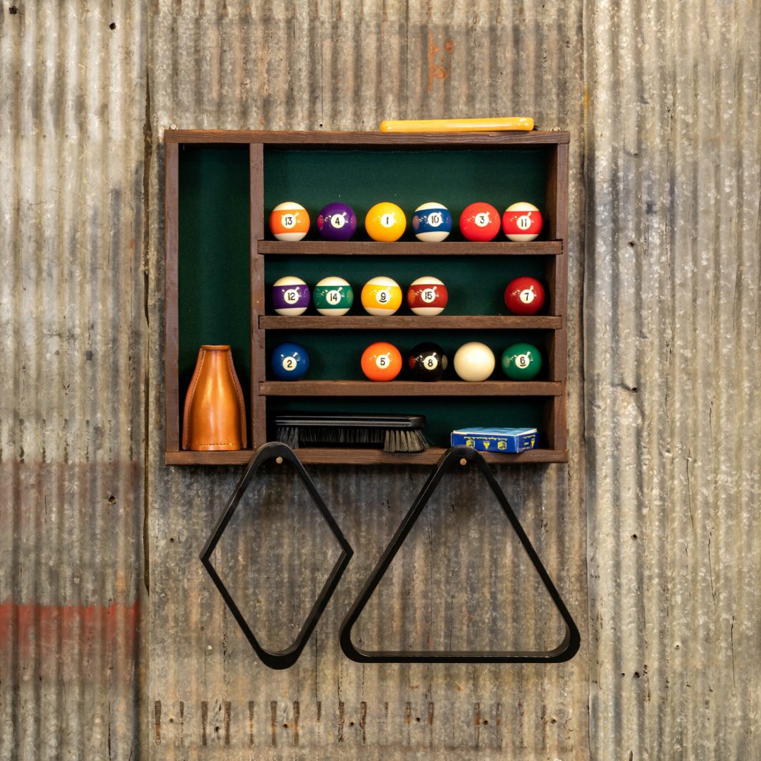Pool Ball & Accessory Rack Reclaimed Wood Unique & OneofaKind