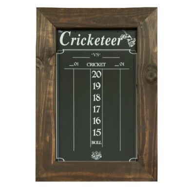 Cricket Scoreboard in Brown Wood Stained Fraime