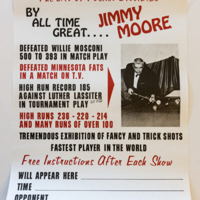 Jimmy Moore Billiards Poster