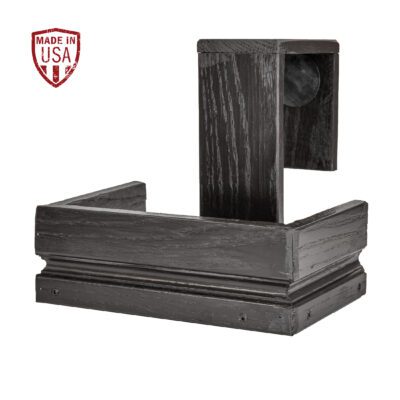 Black Reclaimed Wood Shuffleboard Drink Holder