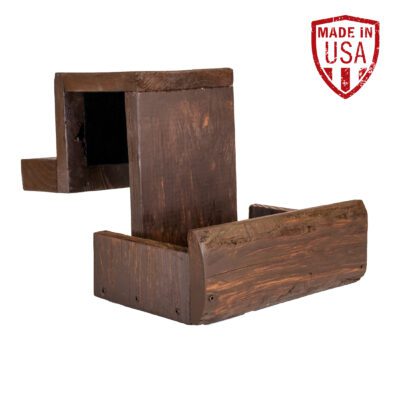 Brown Wood Shuffleboard Drink Holder