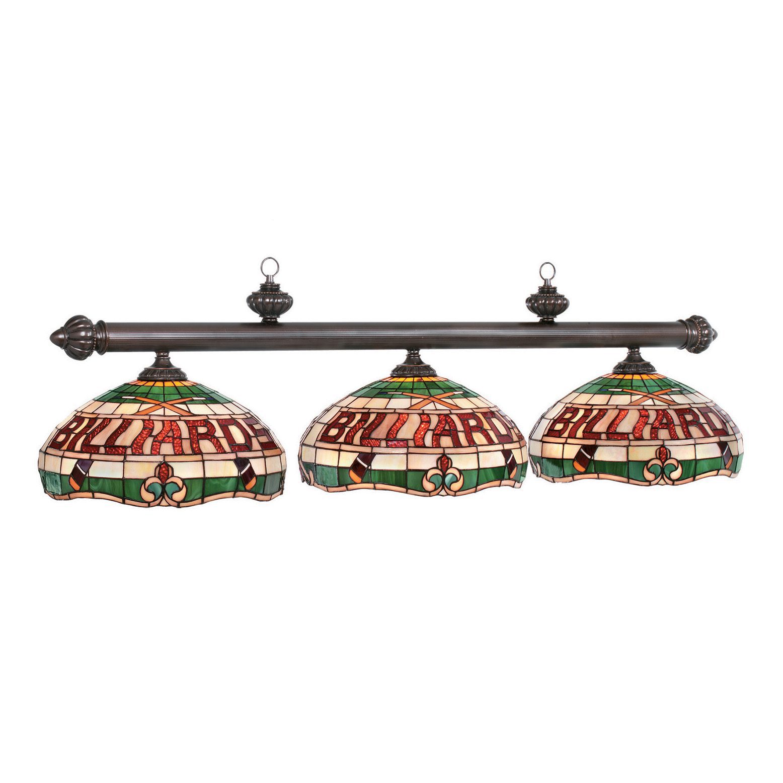 billiard light stained glass