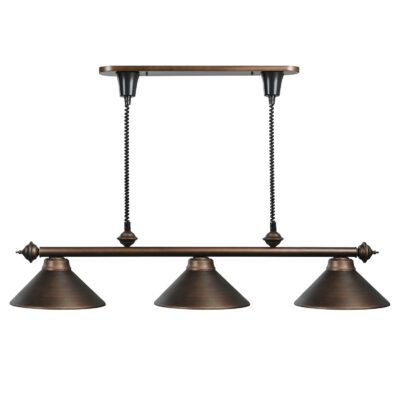 PULL DOWN 3 SHADE 58" PULL DOWN BILLIARD LIGHT