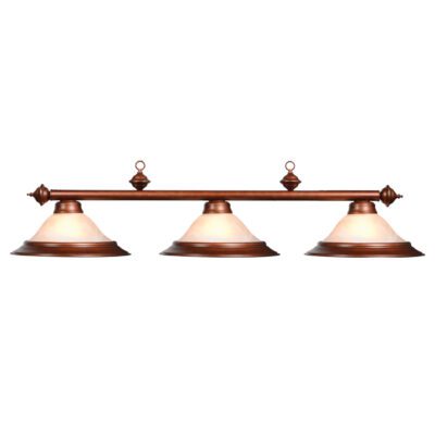 3 SHADE 60" BILLIARD LIGHT - ENGLISH TUDOR