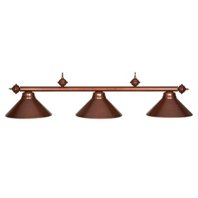 3 SHADE 54" BILLIARD LIGHT - CHESTNUT