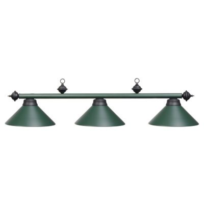 3 SHADE 54" BILLIARD LIGHT - MATTE GREEN