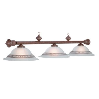 CORDA 3 SHADE 59" BILLIARD LIGHT - OLD BROWN