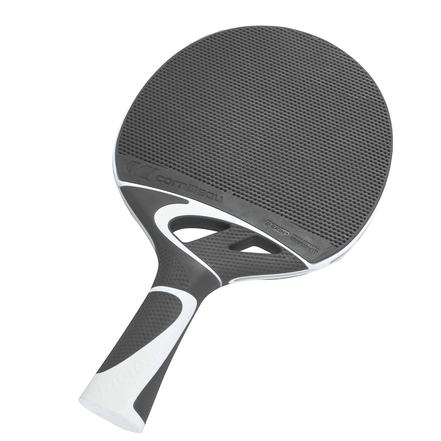 video interieur bleek Cornilleau Tacteo 50 Outdoor Ping Pong Paddle - Grey (Table Tennis Racket)