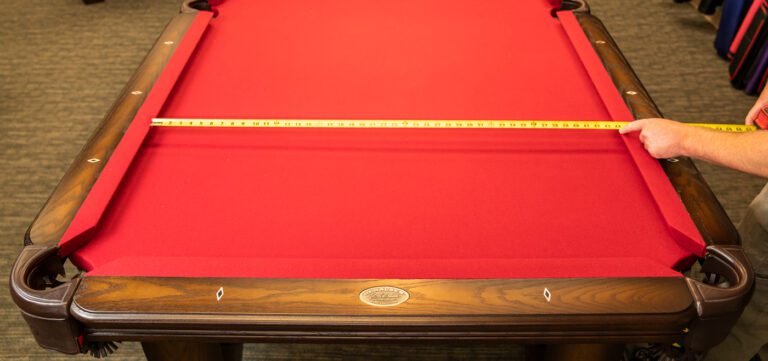 how to measure for a pool table