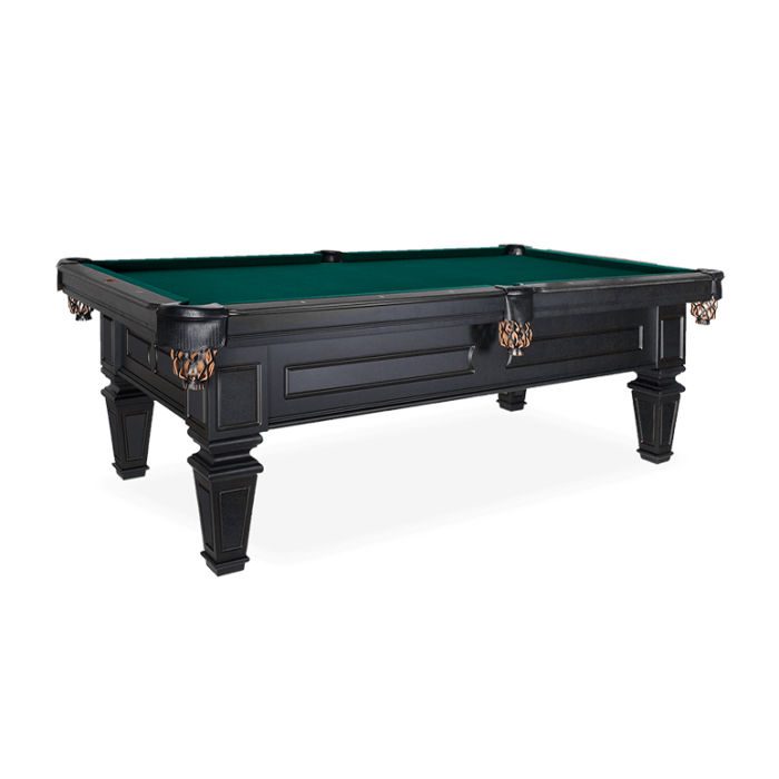 Olhausen Billiards Brentwood Pool Table Matte Black Lacquer Finish on Maple