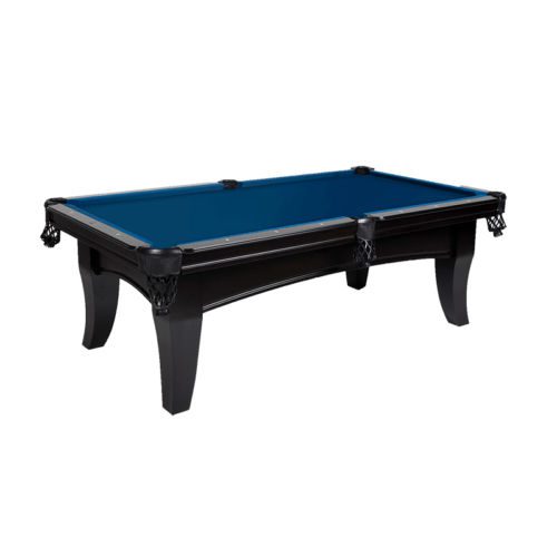 Olhausen Billiards Chicago Pool Table Matte Black Lacquer Finish on Maple