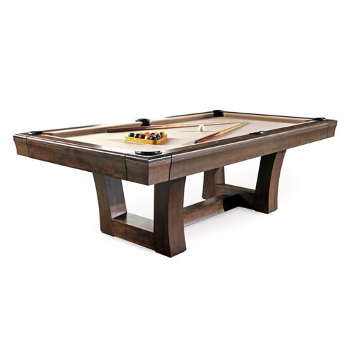 California House Pool Tables City Pool Table Umber Maple with Khaki Cloth