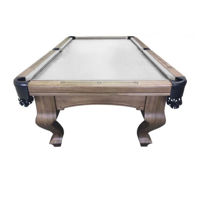 Plank and Hide Teton Pool Table Tumbleweed Finish Short Side View