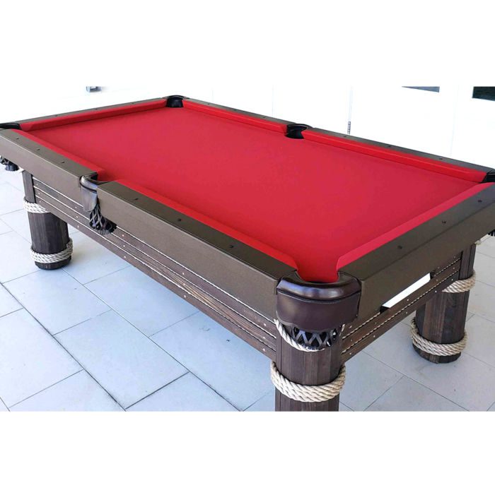 R&R Outdoors Caribbean Pool Table with Espresso Finish