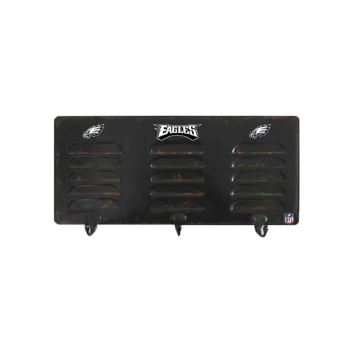 PHILADELPHIA EAGLES 3 HOOK METAL LOCKER COAT RACK