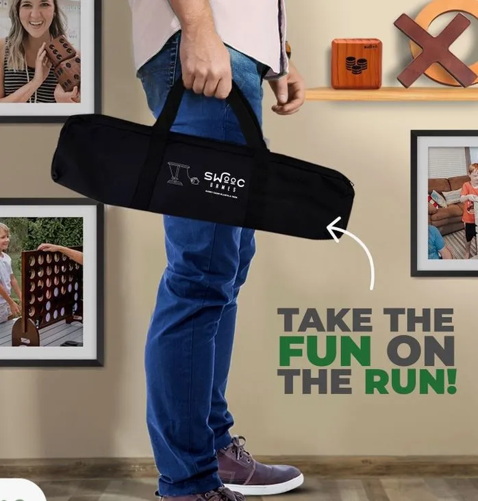 2 Player Hook and Ring Game – XL Tabletop Ring Toss Game for Adults & Kids - Image 3