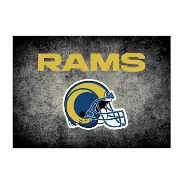 LOS ANGELES RAMS DISTRESSED RUG