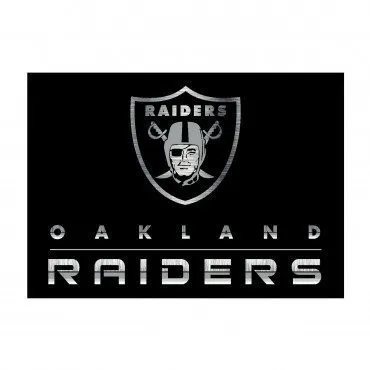 LAS VEGAS RAIDERS CHROME RUG
