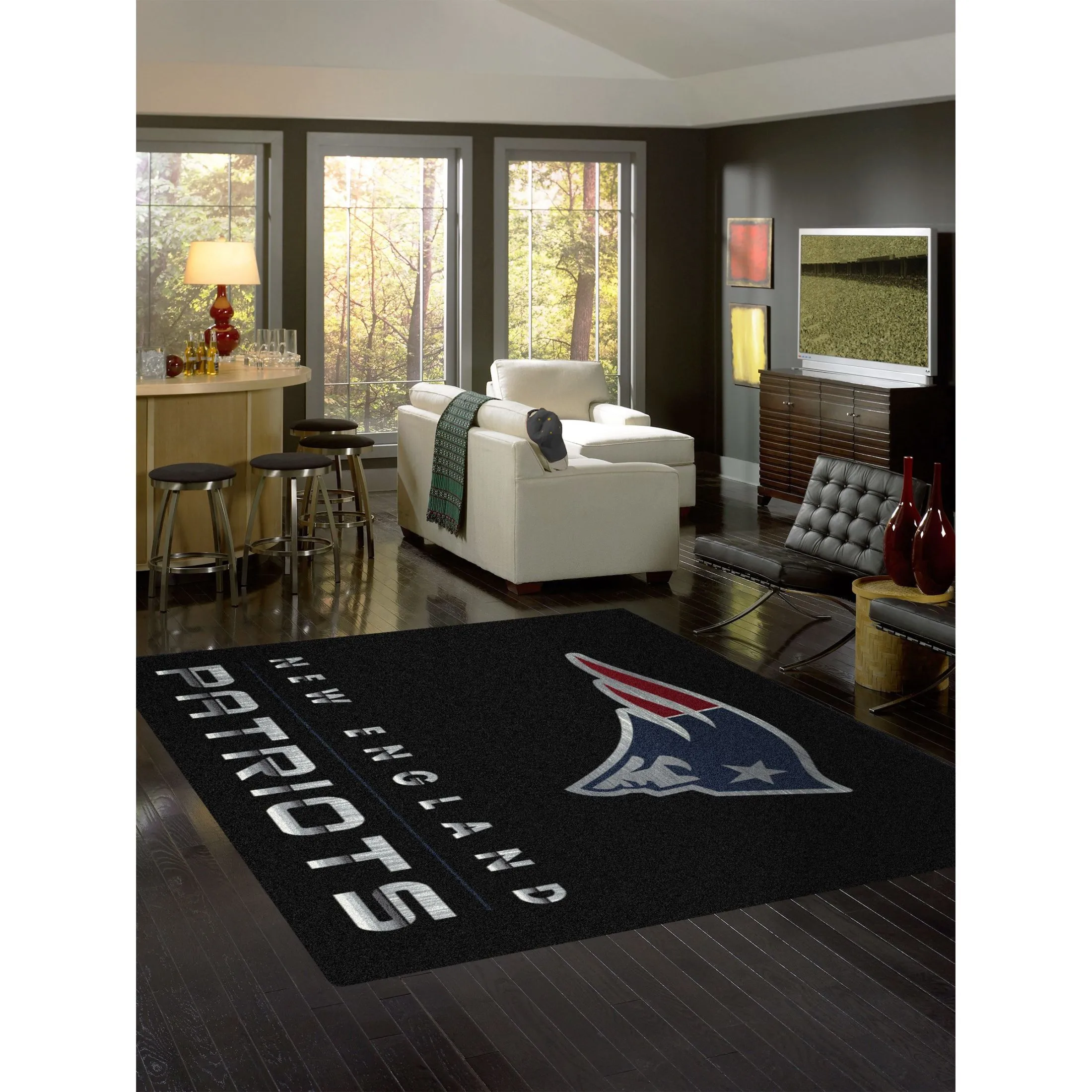 NEW ENGLAND PATRIOTS CHROME RUG - Image 2