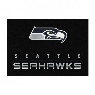 SEATTLE SEAHAWKS CHROME RUG