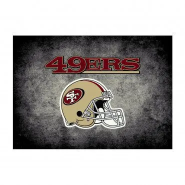 SAN FRANCISCO 49ERS DISTRESSED RUG