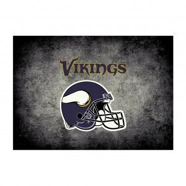 MINNESOTA VIKINGS DISTRESSED RUG