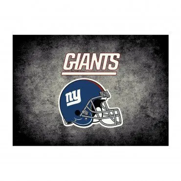 NEW YORK GIANTS DISTRESSED RUG