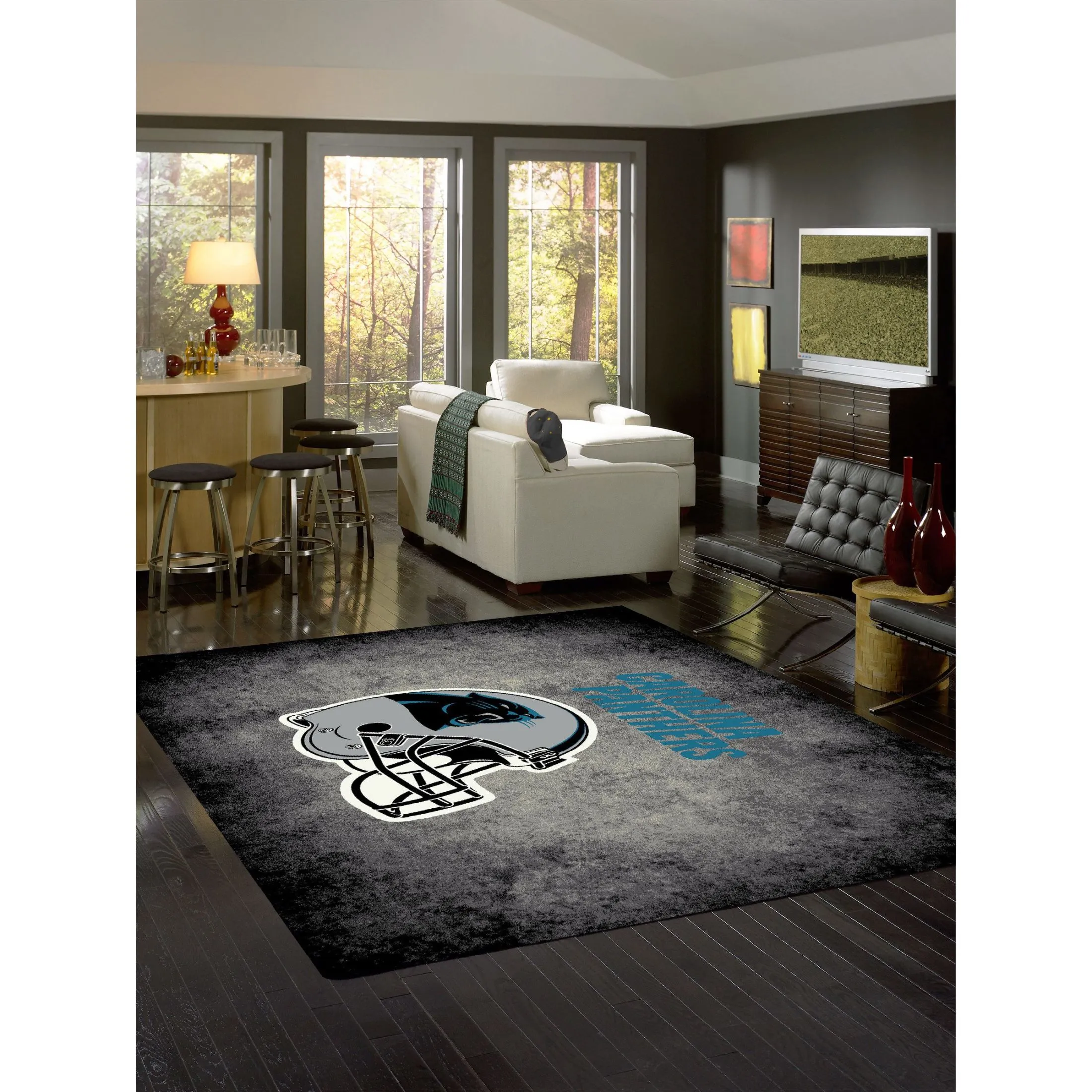 CAROLINA PANTHERS SPIRIT RUG - Image 2