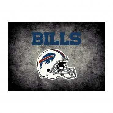 BUFFALO BILLS DISTRESSED RUG