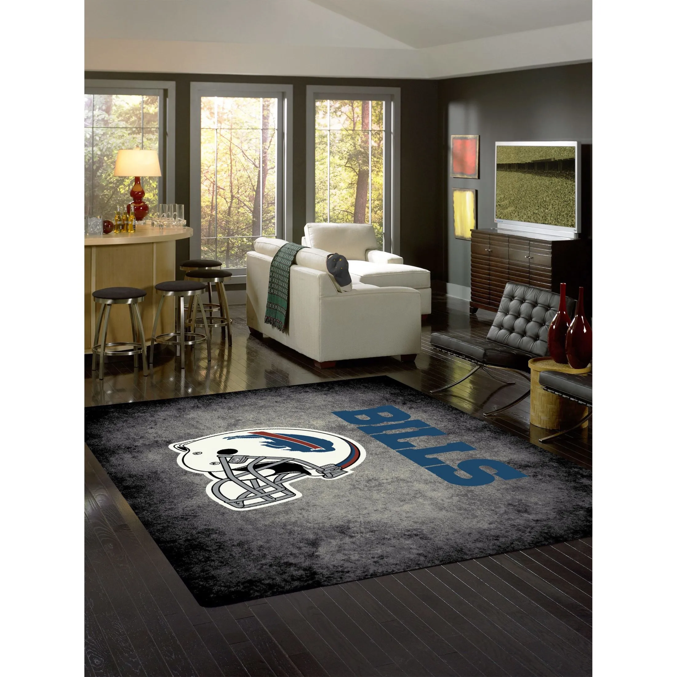 BUFFALO BILLS DISTRESSED RUG - Image 2