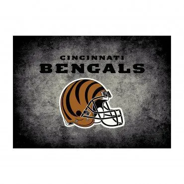 CINCINNATI BENGALS DISTRESSED RUG