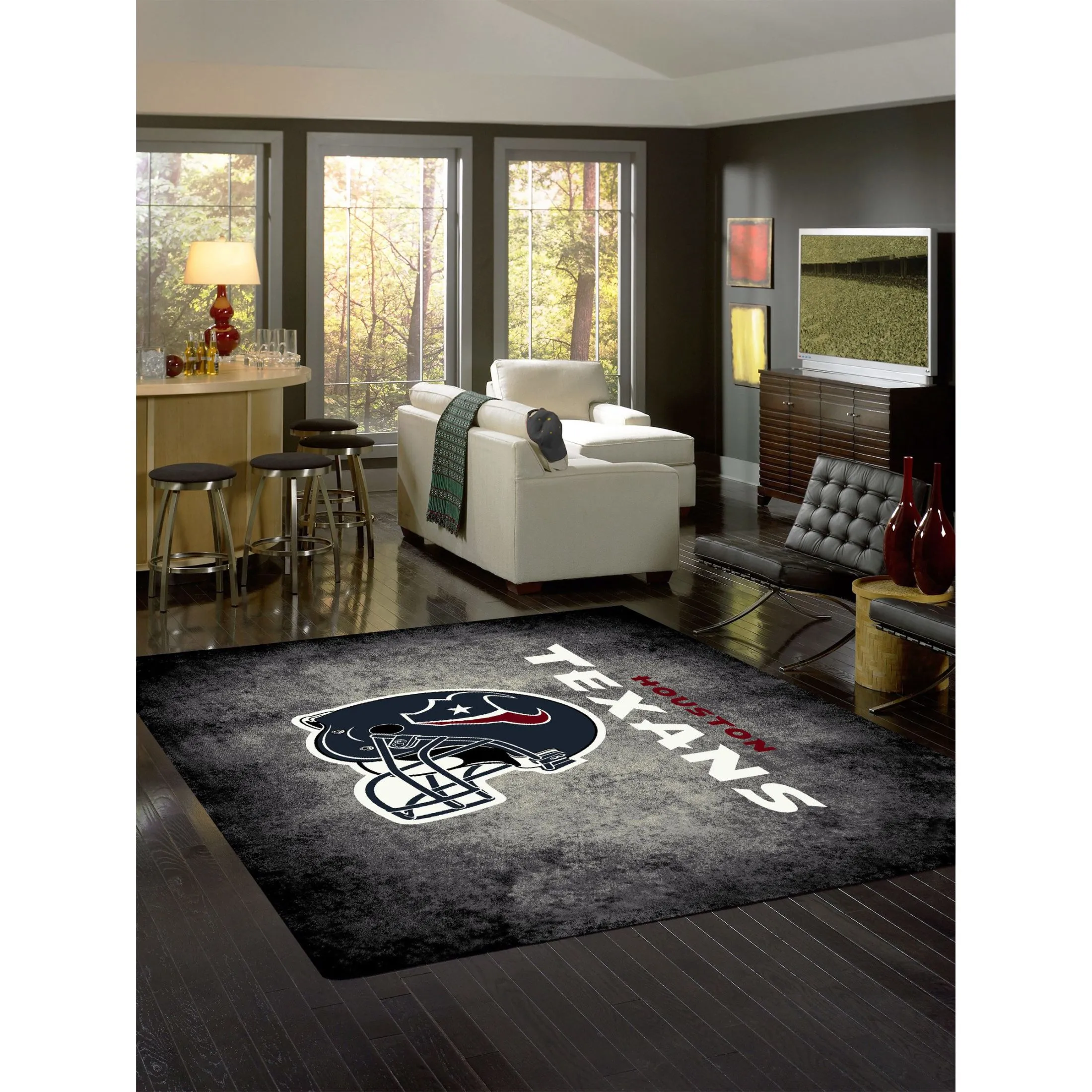 HOUSTON TEXANS DISTRESSED RUG - Image 2