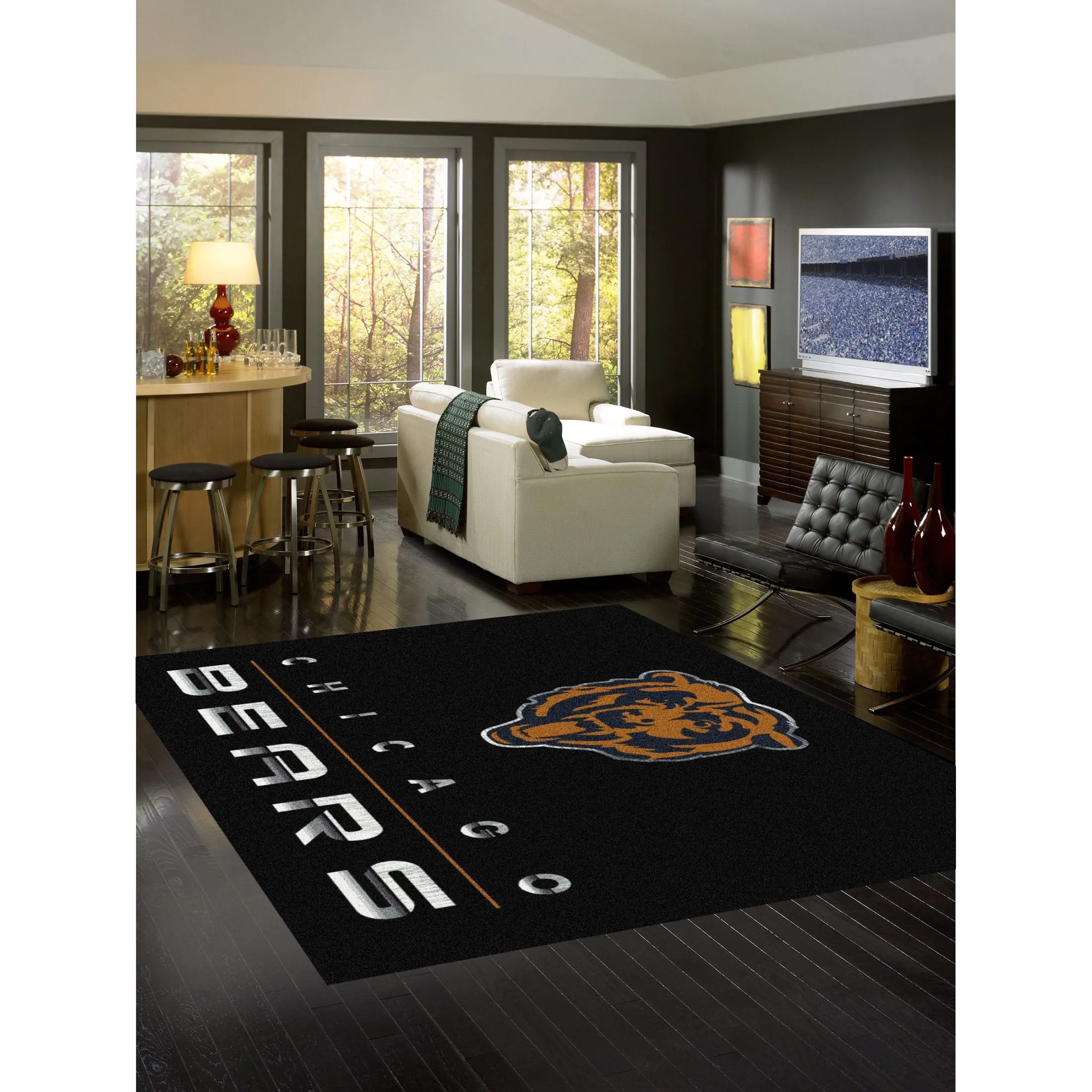 CHICAGO BEARS CHROME RUG - Image 2