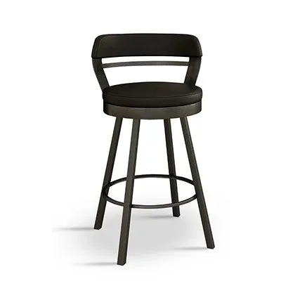 Akron Swivel Bar Stool – Backless Custom Upholstery Counter & Bar Stool