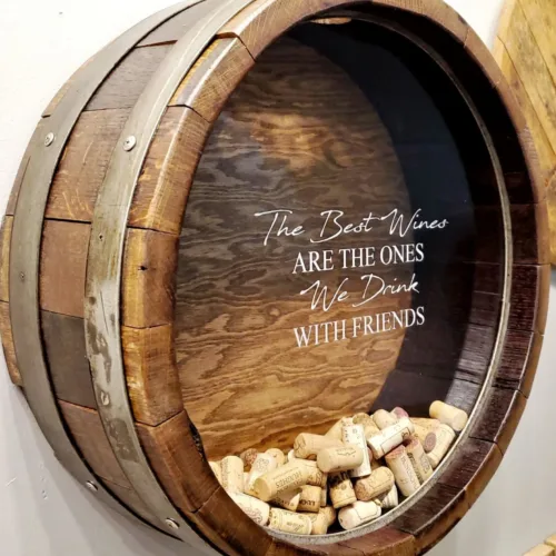 Wine Barrel Cork Catcher