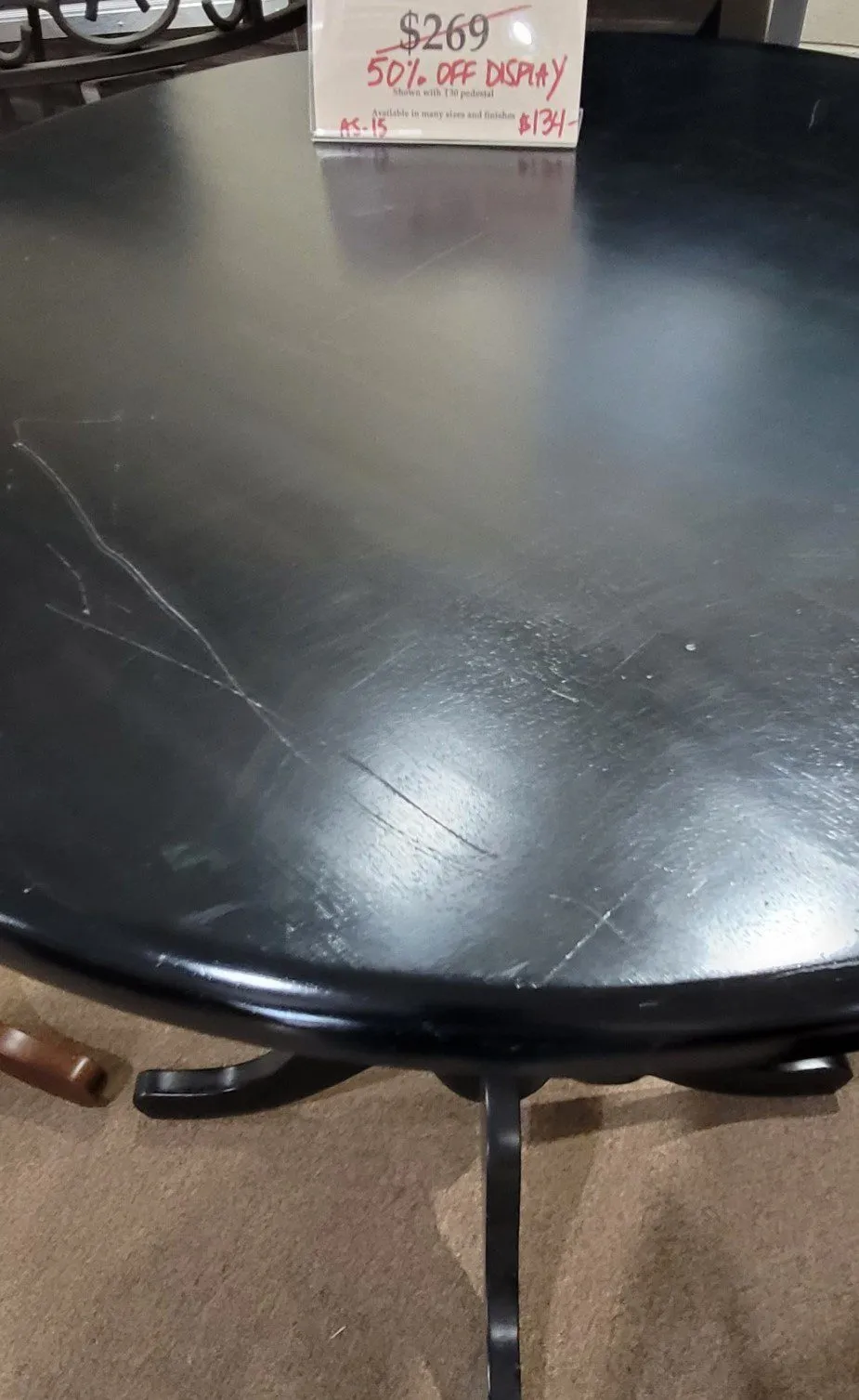 Wood Counter Height Pub Table - Black - Image 2