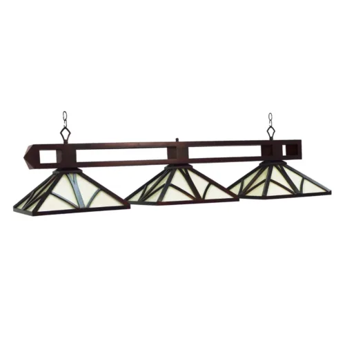 CHATEAU 3 SHADE 56" BILLIARD LIGHT - ENGLISH TUDOR