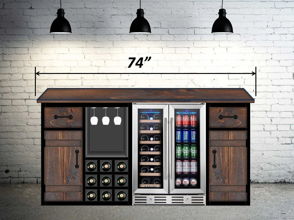 Walk-up Modular Fridge Bar - Made in the USA
