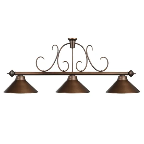 3 SHADE 58" BILLIARD LIGHT - OIL RUBBED BRONZE