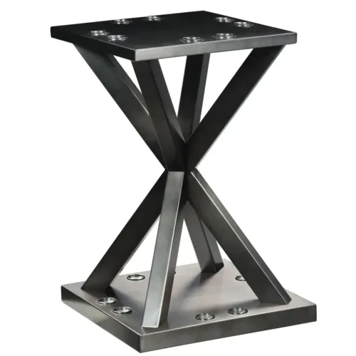 Metal Floor Pool Cue Rack – Holds 8 Cues, Gunmetal Grey