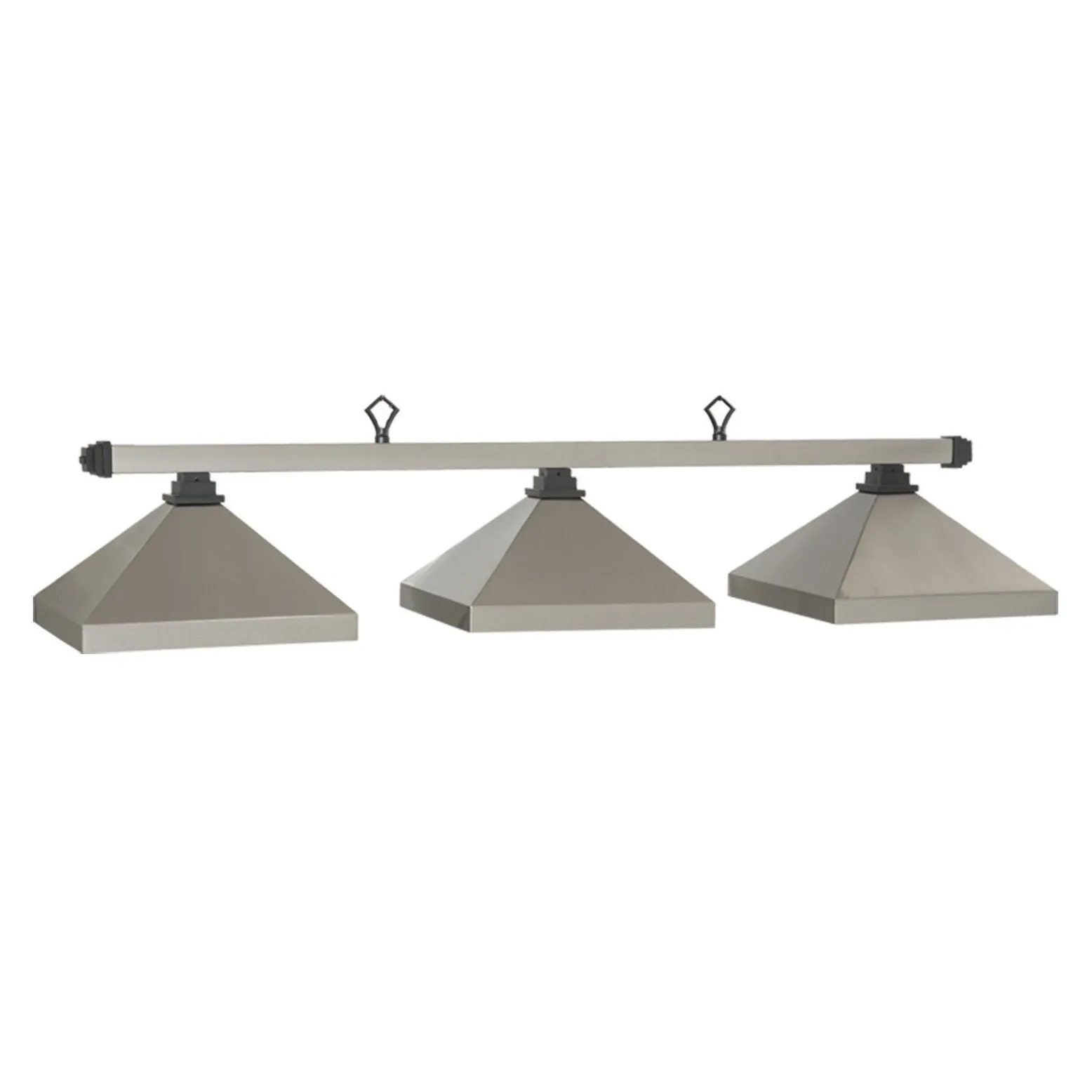 KITSILANO 3 SHADE 54" BILLIARD LIGHT - PEWTER
