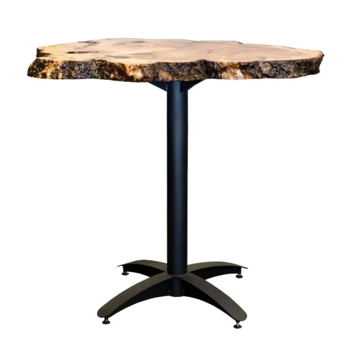 Live Edge Maple Pub Table Top with Pedestal