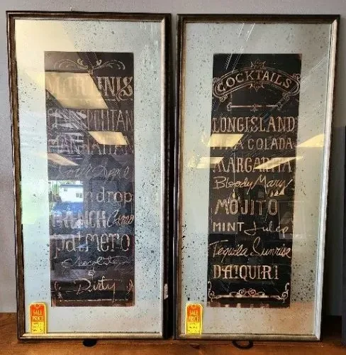 Martini and Cocktail Framed Wall Art