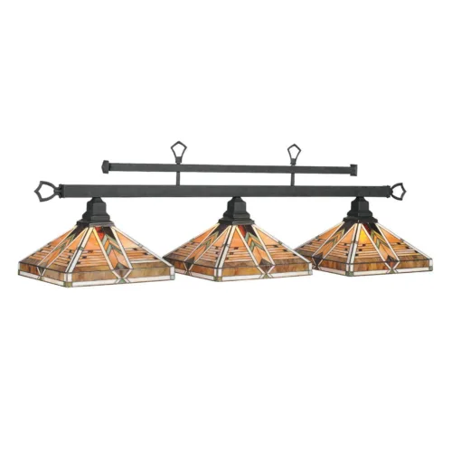 MELBOURNE 2 SHADE 54" BILLIARD LIGHT - MATTE BLACK