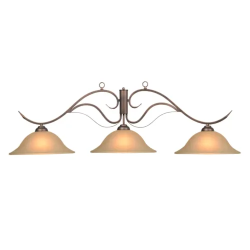 MONACO 3 SHADE 56" BILLIARD LIGHT - OIL RUBBED BRONZE