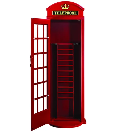 English Phone Booth Cue Rack