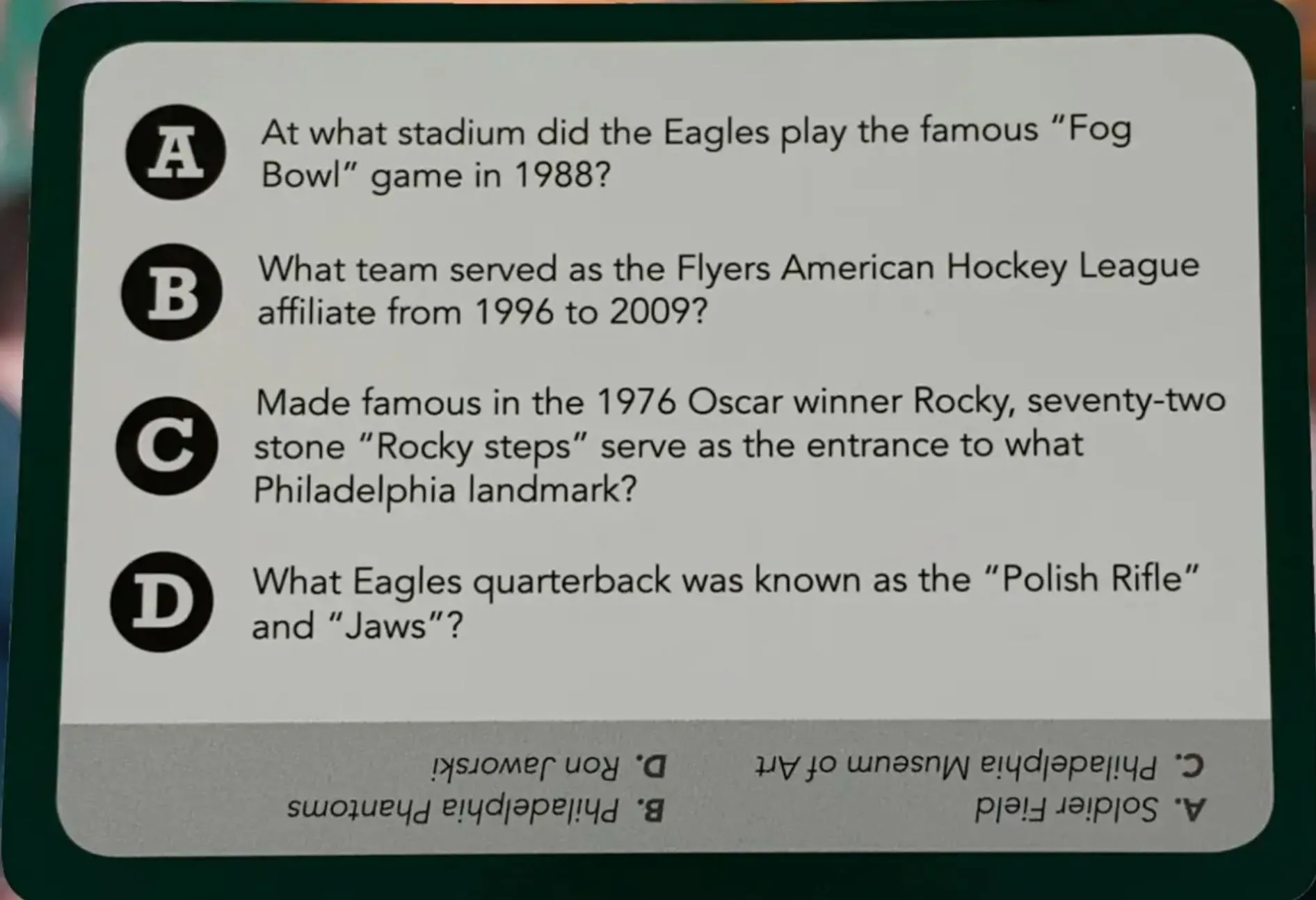 You Gotta Know Philly - Sports Card Trivia - Image 3