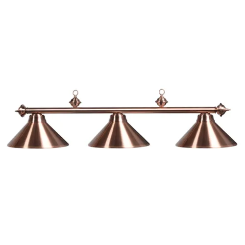 3 SHADE 54" BILLIARD LIGHT - ANTIQUE COPPER