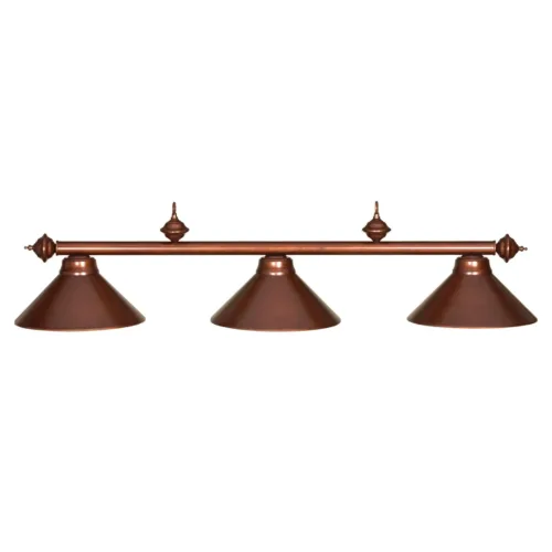 3 SHADE 54" BILLIARD LIGHT - CHESTNUT